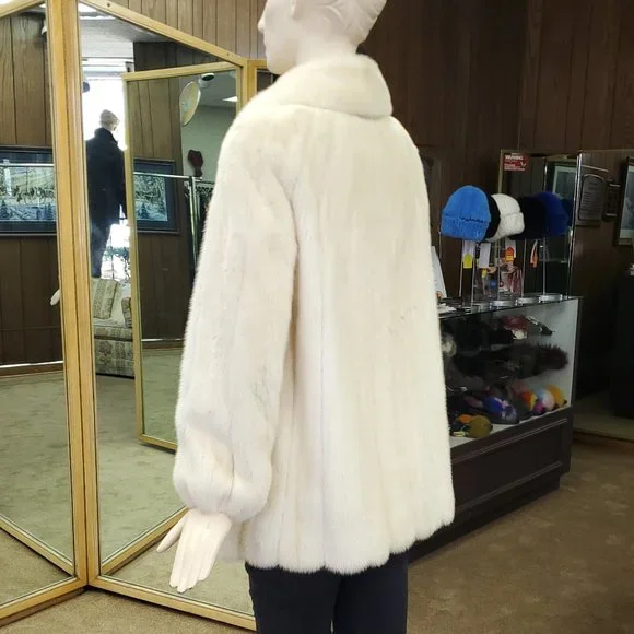Natural Tourmaline Mink Fur Jacket